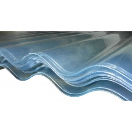 Plaque PVC HR translucide - M1 - Grande Onde - 5 1/2 - Largeur