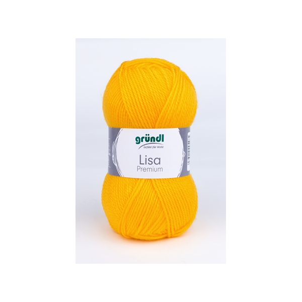 Fil à tricoter Lisa Premium uni Gründl