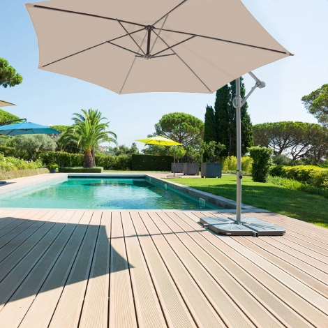 PARASOL DEPORTE ROND JANEIRO TAUPE